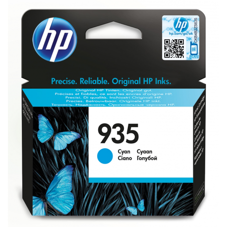 HP 935 - Cyan - original - ink cartridge - for Officejet 6812, 6815, 6820; Officejet Pro 6230, 6230 ePrinter, 6830, 6835 - 2