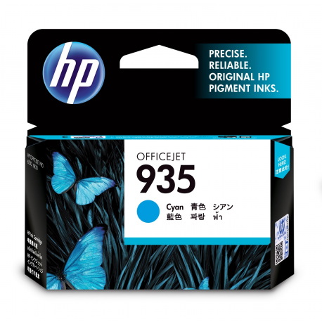 HP 935 - Cyan - original - ink cartridge - for Officejet 6812, 6815, 6820; Officejet Pro 6230, 6230 ePrinter, 6830, 6835 - 8