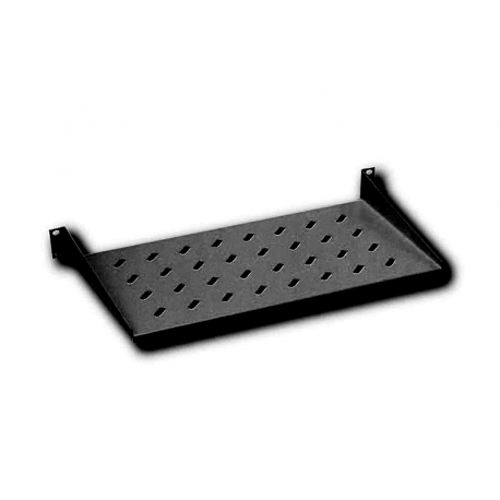 Digitus DN-19 TRAY-1-SW - Rack shelf - black - 1U - 19" - 2