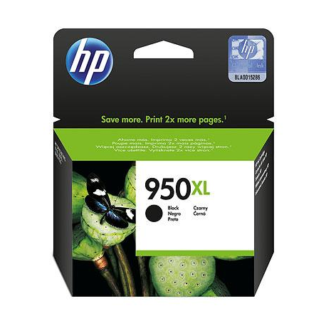 HP 950XL - High Yield - black - original - Officejet - ink cartridge - for Officejet Pro 251, 276, 8100, 8600, 8600 N911, 8610, 8615, 8616, 8620, 8625, 8630, 8640 - 10