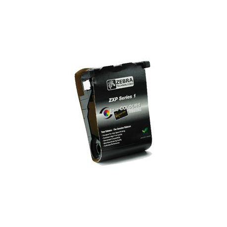 Zebra ix Series 1 / 2 YMCKO - Colour (cyan, magenta, yellow, black, overlay) - print ribbon (color, half-panel) - for ZXP Series 1 - 2