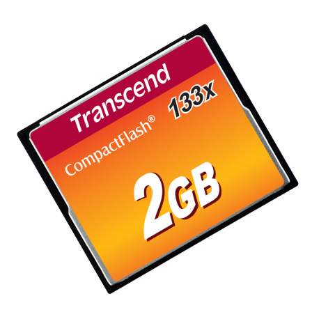 Transcend - Flash memory card - 2 GB - 133x - CompactFlash - 1