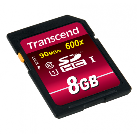 Transcend Ultimate - Flash memory card - 8 GB - UHS Class 1  /  Class10 - 133x - SDHC UHS-I - 3