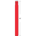 Zebra Z-Band Fun - Red - 25.4 x 254 mm 1400 label(s) (4 roll(s) x 350) wristband labels - for LP 2824 Plus