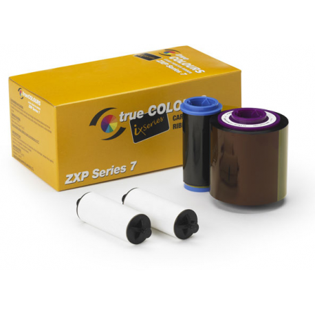 Zebra TrueColours ix Series - Colour (cyan, magenta, yellow, black, overlay) - print ribbon - for ZXP Series 7 - 1