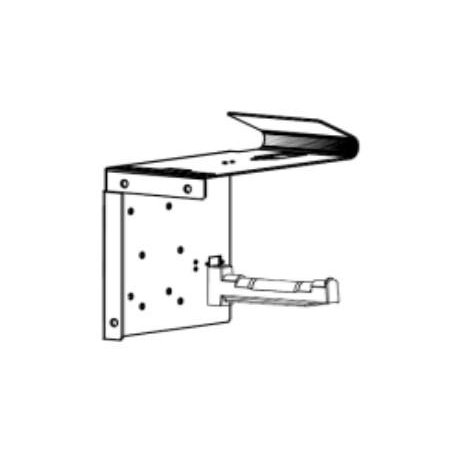 Zebra Roll Holder - Paper roll holder - wall mountable - for Zebra KR203, KR403, TTP 2010, TTP 2020, TTP 2030 - 3