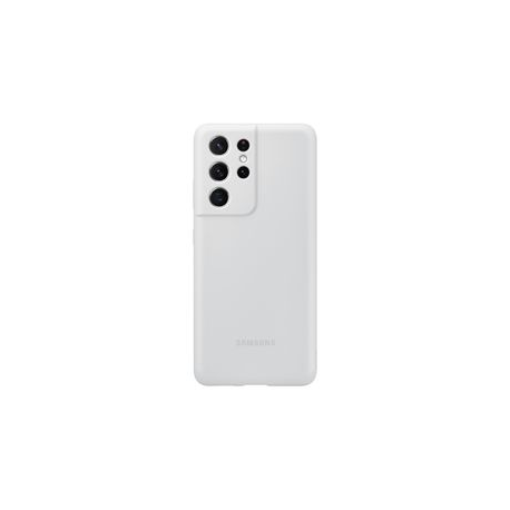 Samsung Silicone Cover EF-PG998 - Back cover for mobile phone - silicone - light grey - for Galaxy S21 Ultra 5G - 0