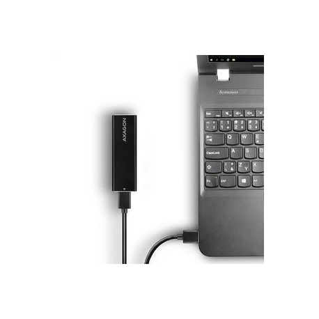 AXAGON EEM2-U3 USB3.0 - M.2 SSD SATA, up to 80mm SSD, ALU body