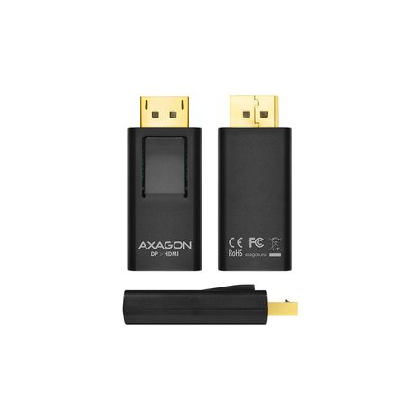 AXAGON - Adapter - DisplayPort male to HDMI female - 1920 x 1200 (WUXGA) support, active converter - 3