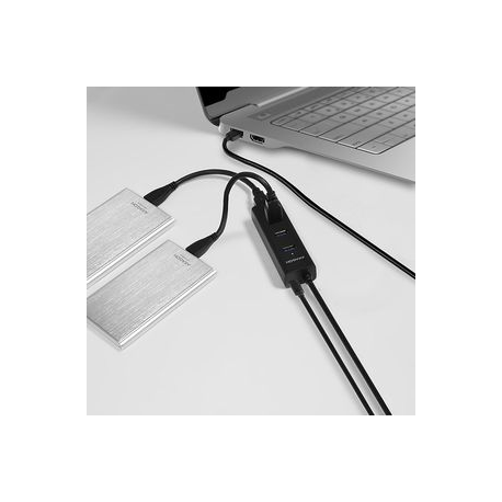 AXAGON HUE-S2BP - Hub - 4 x SuperSpeed USB 3.0 - desktop - 13