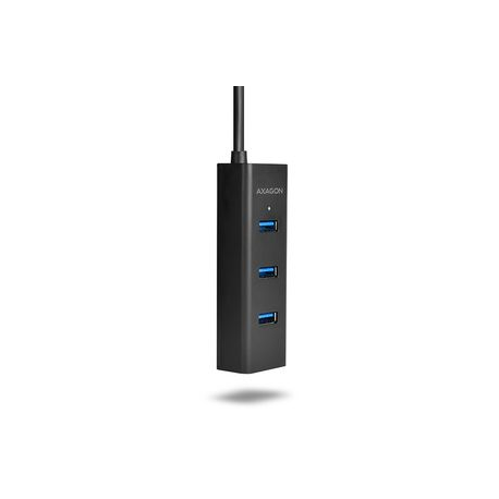 AXAGON HUE-S2BL - Hub - 4 x SuperSpeed USB 3.0 + 1 x micro-USB - desktop - 8