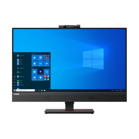 Lenovo ThinkVision T27hv-20 - LED monitor - 27" - 2560 x 1440 QHD @ 60 Hz - IPS - 350 cd / m² - 1000:1 - 4 ms - HDMI, DisplayPort, USB-C - speakers - raven black - 0
