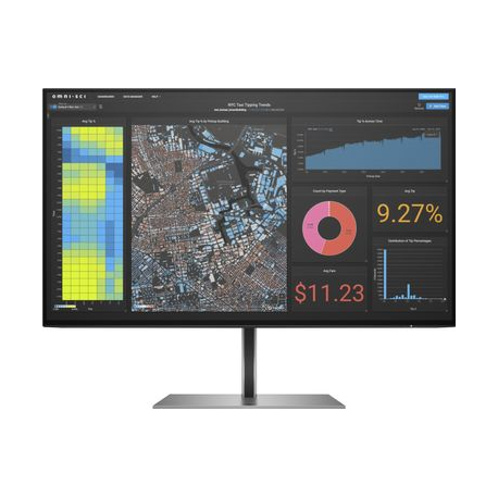 HP Z24f G3 - LED monitor - 24" (23.8" viewable) - 1920 x 1080 Full HD (1080p) @ 60 Hz - IPS - 300 cd / m² - 1000:1 - 5 ms - HDMI, 2xDisplayPort - 0
