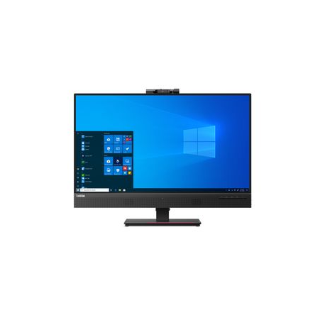 Lenovo ThinkVision T27hv-20 - LED monitor - 27" - 2560 x 1440 QHD @ 60 Hz - IPS - 350 cd / m² - 1000:1 - 4 ms - HDMI, DisplayPort, USB-C - speakers - raven black - 1
