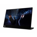 Lenovo ThinkVision M14t - LED monitor - 14" - portable - touchscreen - 1920 x 1080 Full HD (1080p) @ 60 Hz - 300 cd / m² - 700:1 - 6 ms - 2xUSB-C - raven black