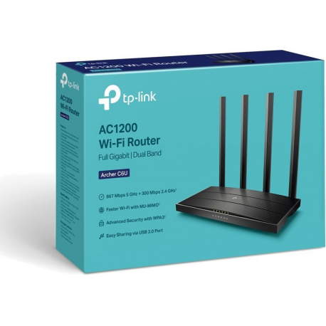 WRL ROUTER 1200MBPS 1000M 4P/ARCHER C6U TP-LINK