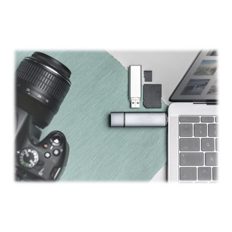 DIGITUS DA-70886 - Card reader (SD, microSD) - USB 3.0 / USB-C - 8