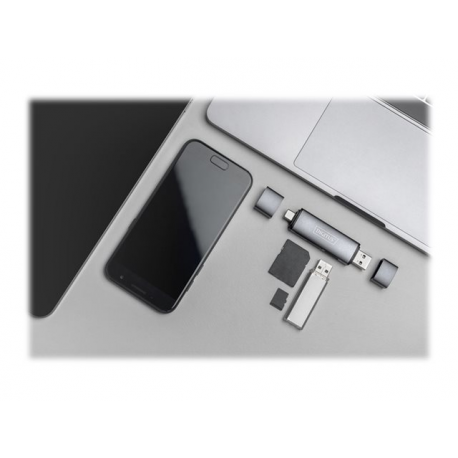 DIGITUS DA-70886 - Card reader (SD, microSD) - USB 3.0 / USB-C - 9