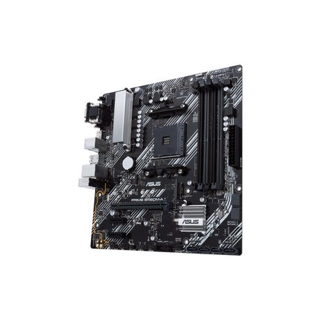 ASUS PRIME B450M-A II - Motherboard - micro ATX - Socket AM4 - AMD B450 Chipset - USB 3.2 Gen 1, USB 3.2 Gen 2 - Gigabit LAN - onboard graphics (CPU required) - HD Audio (8-channel) - 4
