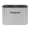 Kingston Workflow - Card reader (microSDHC UHS-I, microSDXC UHS-I, microSDHC UHS-II, microSDXC UHS-II) - USB-C 3.2 Gen 1