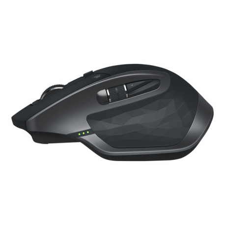 Logitech MX Master 2S - Mouse - laser - 7 buttons - wireless - Bluetooth, 2.4 GHz - Logitech Unifying receiver - graphite - 8