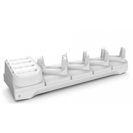 Zebra 5-Slot Charge Only ShareCradle - Handheld charging stand + battery charger - output connectors: 5 - with 4-Slot Battery Charger - for P / N: BTRY-TC2W-1XMA1-01 - 2