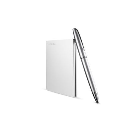 Toshiba Canvio Slim - Hard drive - 1 TB - external (portable) - 2.5" - USB 3.2 Gen 1 - silver - 1