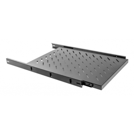 Lanberg - Rack shelf - black, RAL 9004 - 1U - 19" - 0