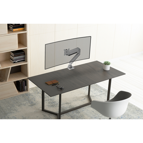 Neomounts by Newstar Select NM-D775PLUS - Mounting kit - for LCD display (full-motion) - silver - screen size: 10"-49" - clamp mountable, grommet, desk-mountable - 4