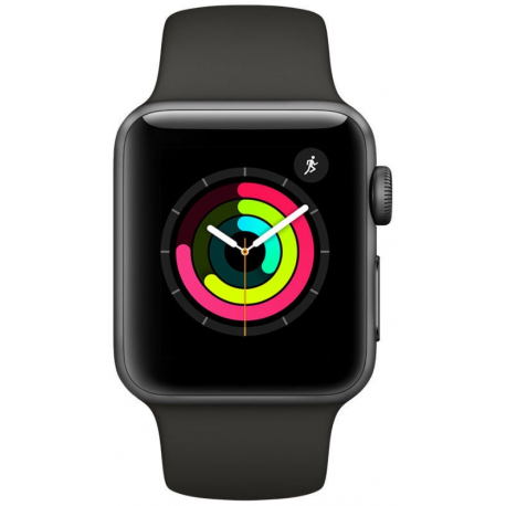 APPLE SMARTWATCH SERIES3 42MM ALUMIN/GREY/BLACK SPORT MTF32