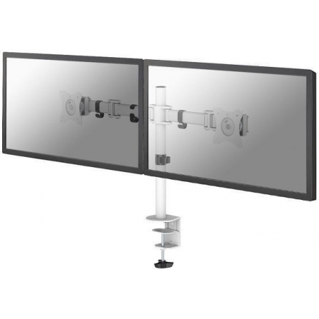 Neomounts by Newstar Select NM-D135D - Mounting kit - for 2 LCD displays (full-motion) - white - screen size: 10"-27" - clamp mountable, grommet, desk-mountable - 2