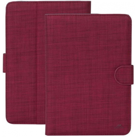 Riva Case Biscayne 3317 Universal - Flip cover for tablet - polyester - red - 10.1" - 2