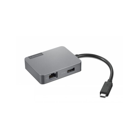 Lenovo Travel Hub Gen2 - Docking station - USB-C - VGA, HDMI - GigE - for IdeaPad 3 14; ThinkBook 14s Yoga G2 IAP; ThinkCentre neo 50; ThinkPad T14s Gen 3 - 0