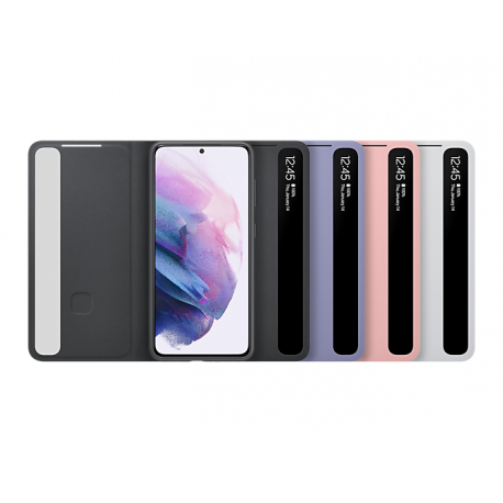 Samsung Smart Clear View Cover EF-ZG991 - Flip cover for mobile phone - violet - for Galaxy S21 5G - 3