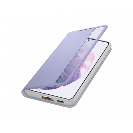 Samsung Smart Clear View Cover EF-ZG991 - Flip cover for mobile phone - violet - for Galaxy S21 5G - 4