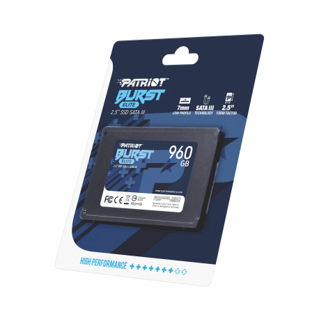 Patriot Burst Elite - SSD - 960 GB - internal - 2.5" - SATA 6Gb / s - 8