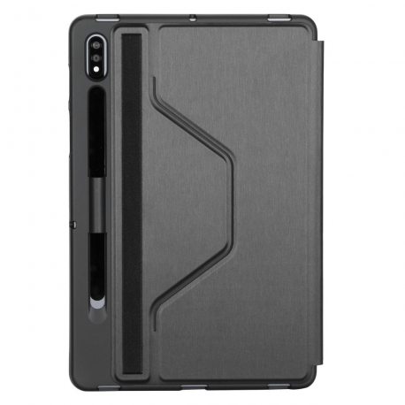 Targus Click-In - Flip cover for tablet - thermoplastic polyurethane (TPU) - black - 11" - for Samsung Galaxy Tab S7 - 13