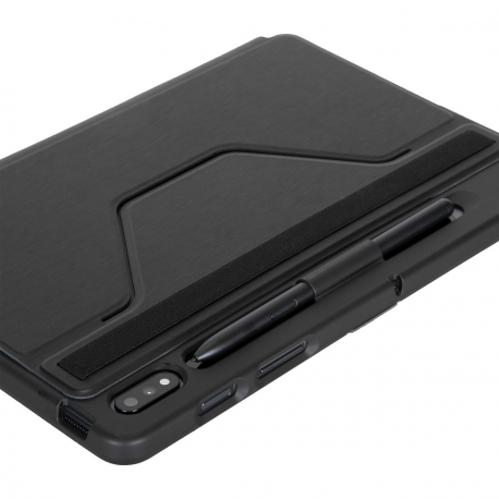 Targus Click-In - Flip cover for tablet - thermoplastic polyurethane (TPU) - black - 11" - for Samsung Galaxy Tab S7 - 15