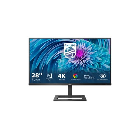 W-LED, 28", IPS, 4K UHD 3840 x 2160 @ 60 Hz*, AMD FreeSync™, 300 cd/m². 1000:1, 4 ms, Anti-Glare, 3H, Haze 25%, DP/HDMI/Audio i