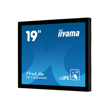 iiyama ProLite TF1934MC-B7X - LED monitor - 19" - open frame - touchscreen - 1280 x 1024 - IPS - 350 cd / m² - 1000:1 - 14 ms - HDMI, VGA, DisplayPort - black - 3