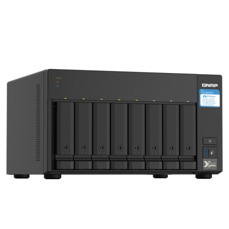 QNAP TS-832PX-4G - NAS server - 8 bays - SATA 6Gb / s - RAID 0, 1, 5, 6, 10, 50, JBOD, 60 - RAM 4 GB - Gigabit Ethernet  /  2.5 Gigabit Ethernet  /  10 Gigabit Ethernet - iSCSI - 10