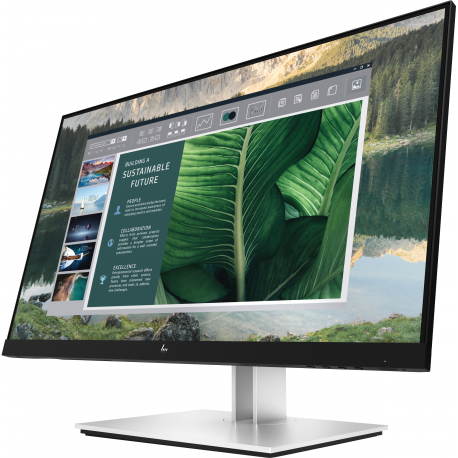HP E24u G4 - E-Series - LED monitor - 24" (23.8" viewable) - 1920 x 1080 Full HD (1080p) @ 60 Hz - IPS - 250 cd/m² - 1000:1 - 5 ms - HDMI, DisplayPort, USB-C - sparkling black - 4