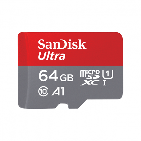 SanDisk Ultra - Flash memory card (microSDXC to SD adapter included) - 64 GB - UHS-I / Class10 - microSDXC UHS-I - 1