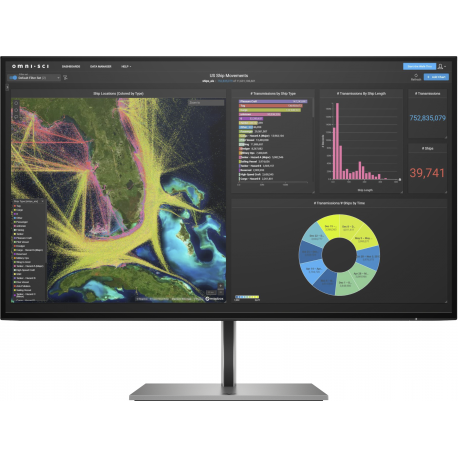 HP Z27k G3 - LED monitor - 27" (27" viewable) - 3840 x 2160 4K @ 60 Hz - IPS - 350 cd / m² - 1000:1 - 5 ms - HDMI, DisplayPort, USB-C - 4