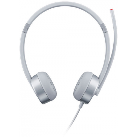 Lenovo 100 - Headset - on-ear - wired - 3.5 mm jack - silver - for ThinkCentre M80t Gen 3; ThinkCentre neo 50; ThinkPad T14s Gen 3; V50t Gen 2-13 - 0