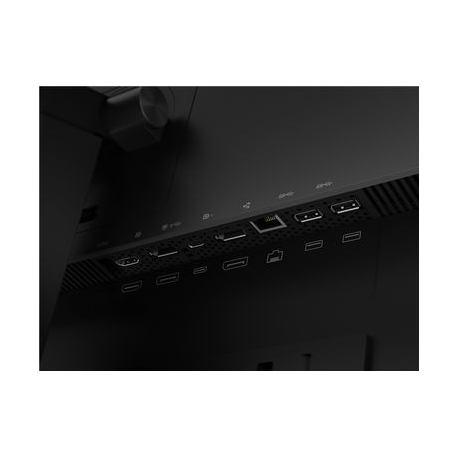 Lenovo ThinkVision P24h-2L - LED monitor - 24" (23.8" viewable) - 2560 x 1440 QHD @ 60 Hz - IPS - 300 cd / m² - 1000:1 - 4 ms - HDMI, DisplayPort, USB-C - speakers - raven black - 8