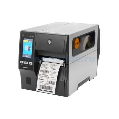 Zebra ZT411, 12 dots/mm (300 dpi), disp. (colour), RTC, RFID, EPL, ZPL, ZPLII, USB, RS232, BT, Ethernet