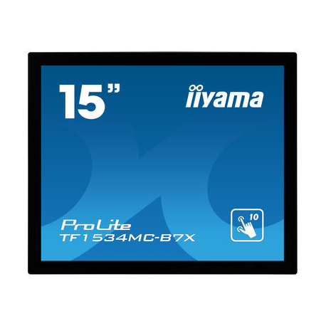 iiyama ProLite TF1534MC-B7X, 38.1 cm (15'), Projected Capacitive, 10 TP, black