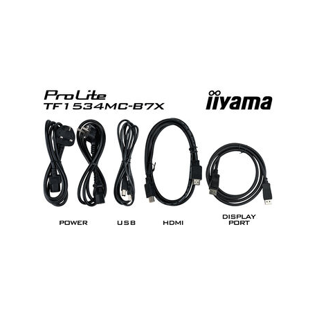 iiyama ProLite TF1534MC-B7X, 38.1 cm (15'), Projected Capacitive, 10 TP, black