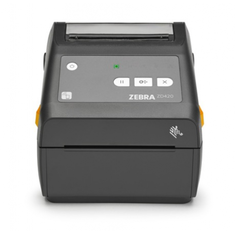 Zebra ZD421d - Healthcare - label printer - direct thermal - Roll (10.8cm) - 203 dpi - up to 152 mm / sec - USB 2.0, LAN, USB host, NFC, Bluetooth LE - white - 1